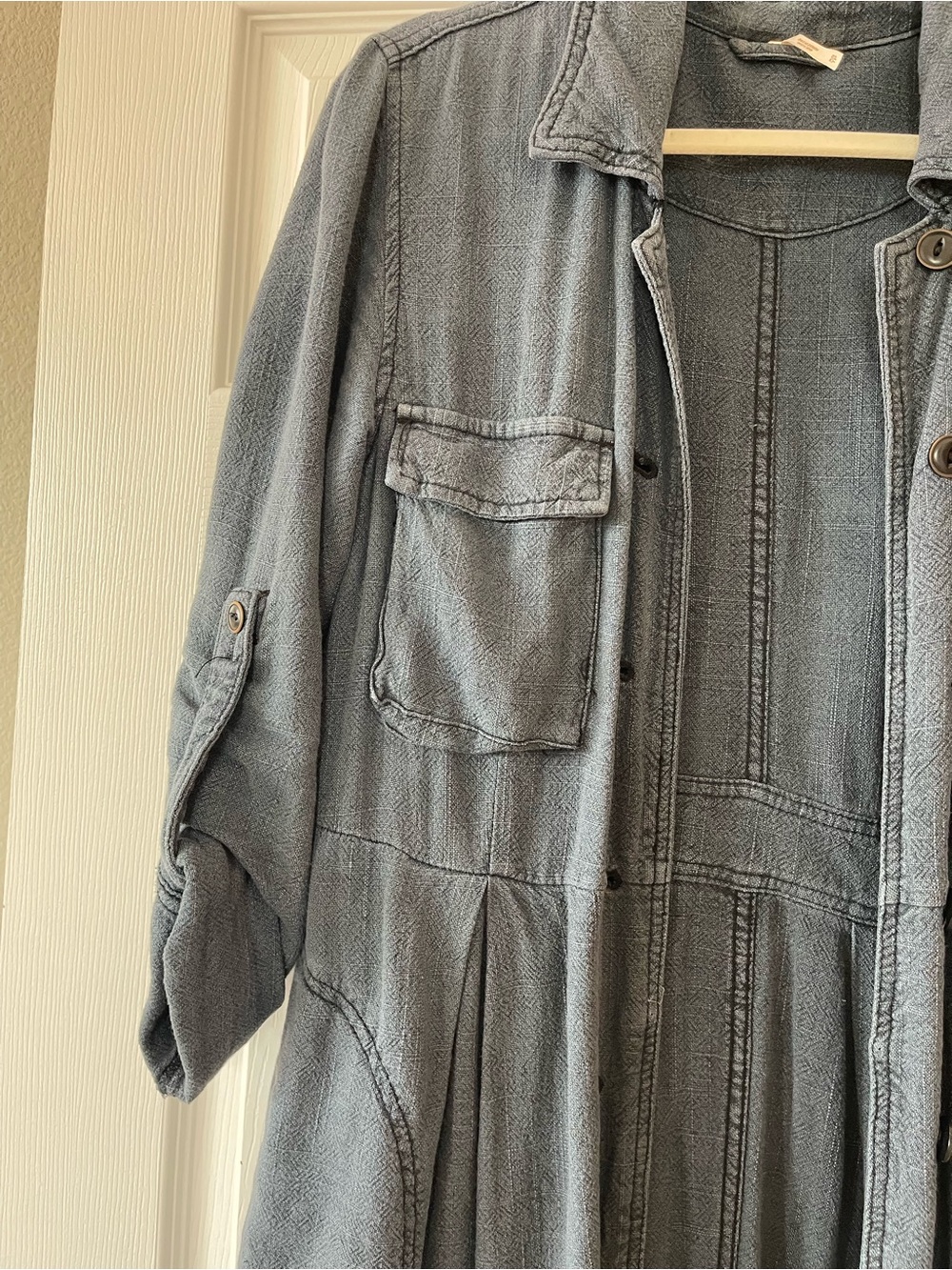 Free People Rainz Cuffed Duster Jacket/Dress - Picture 6 of 8